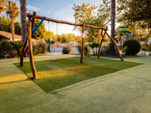 swings at la yole play area
