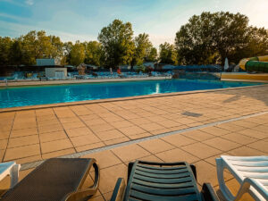A photo of the pool complex at domaine de la yole