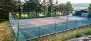 Tennis courts at Le Lac des 3 Vallées