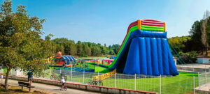 bouncy castle park at Le Lac des 3 Vallées