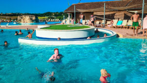pool complex at Le Lac des 3 Vallées