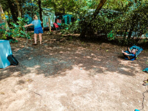 our camping emplacement at le col vert