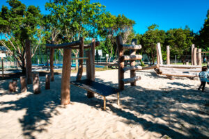 The park area at le col vert