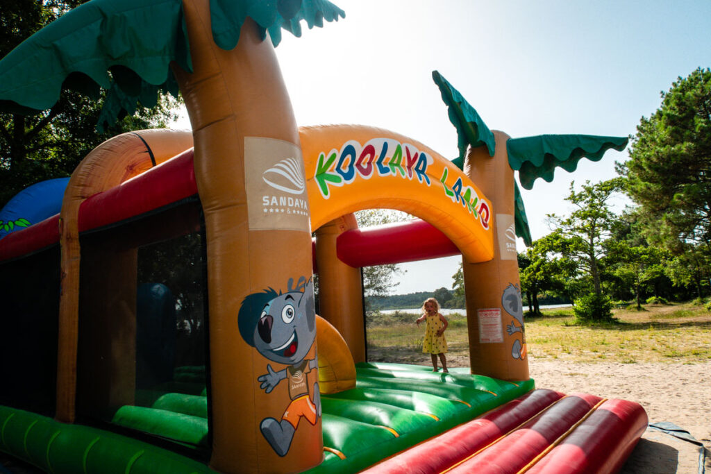 koolaya bouncy castle at sandaya le col vert
