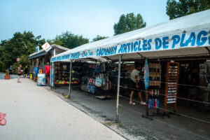 gift shop at le col vert campsite