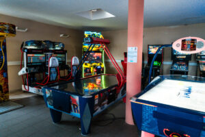 arcade room at parc de fierbois