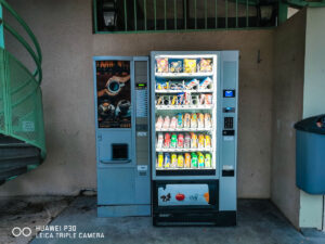 vending machine at parc de fierbois campsite