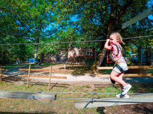climbing at parc de fierbois