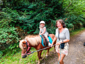 pony walks at parc de fierbois campsite