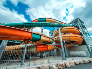 The slides at ranc davaine campsite