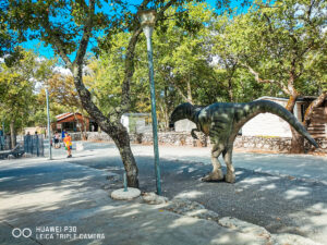 dinosaur on ranc davaine campsite