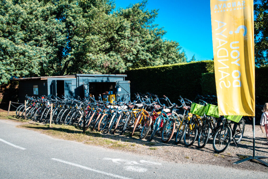 bike hire at le col vert campsite in leon france