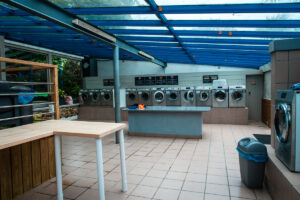 laundry area at le ranolien