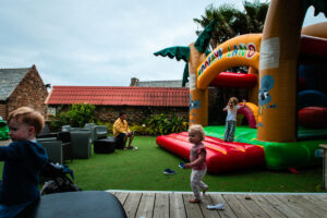 the bouncy castle at le ranolien