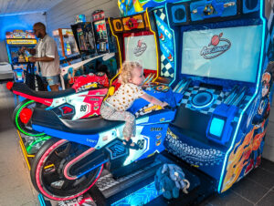 arcade area at le ranolien campsite