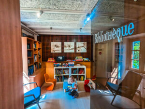 the library at le ranolien campsite