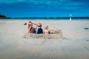 The beach trestarou at perros guirec