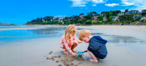 ranolien beach at perros guirec