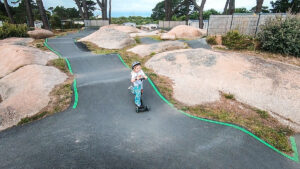 bmx and scooter track at le ranolien campsite