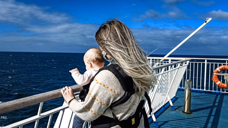 On deck on a Brittany Ferries crossing