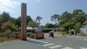 entrance to camping la civelle in capbreton