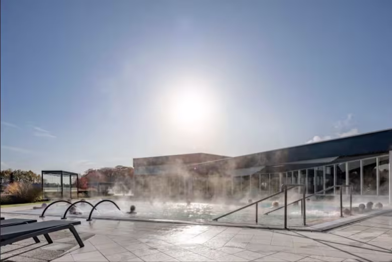 eurocamp netherlands site klein vink with its steaming spa pool