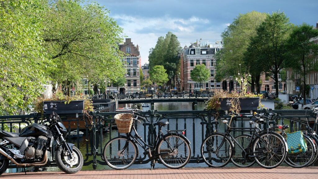 photo of the scenery in Amsterdam in the netherlands