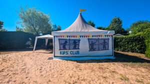 Eurocamp fun station tent outside