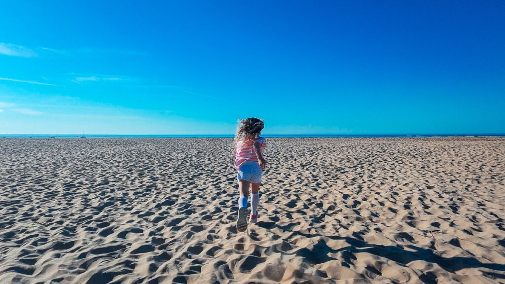 Sandy beach near Camping Bel La Tranche-sur-Mer