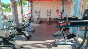 Cardio gym at Camping Bel
