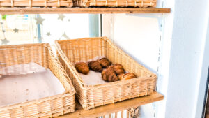 Morning bread and pastries at Camping Bel