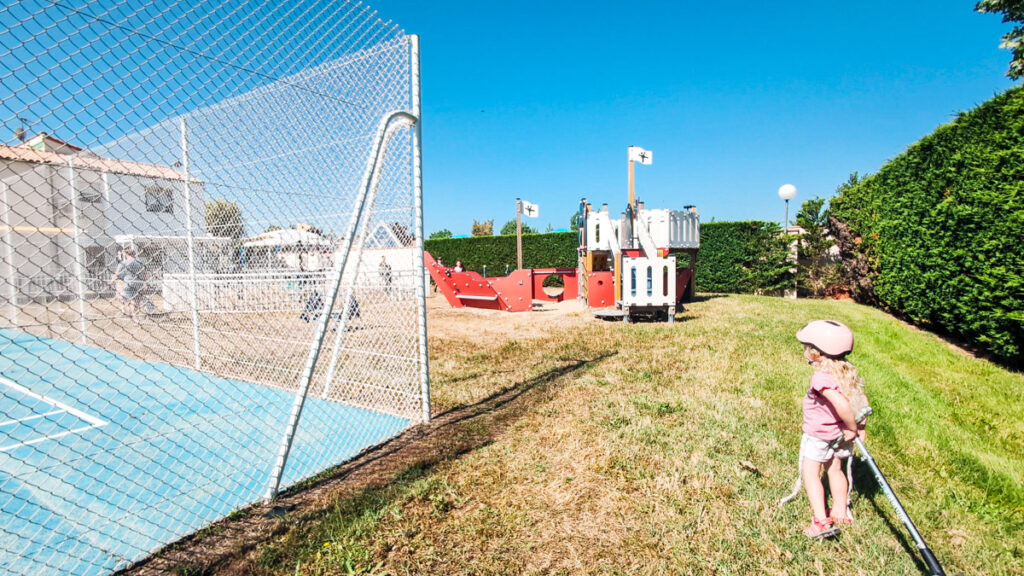 Pirate ship playground at Camping Bel