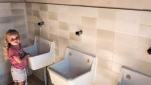 Shower block at Camping Bel