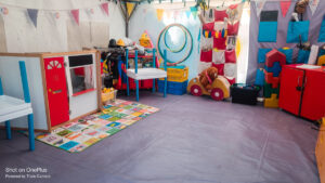 Eurocamp fun station tent inside