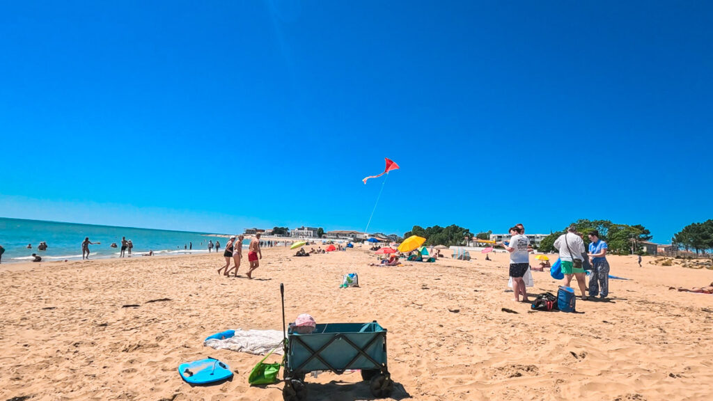 Sandy beach near Camping Bel La Tranche-sur-Mer