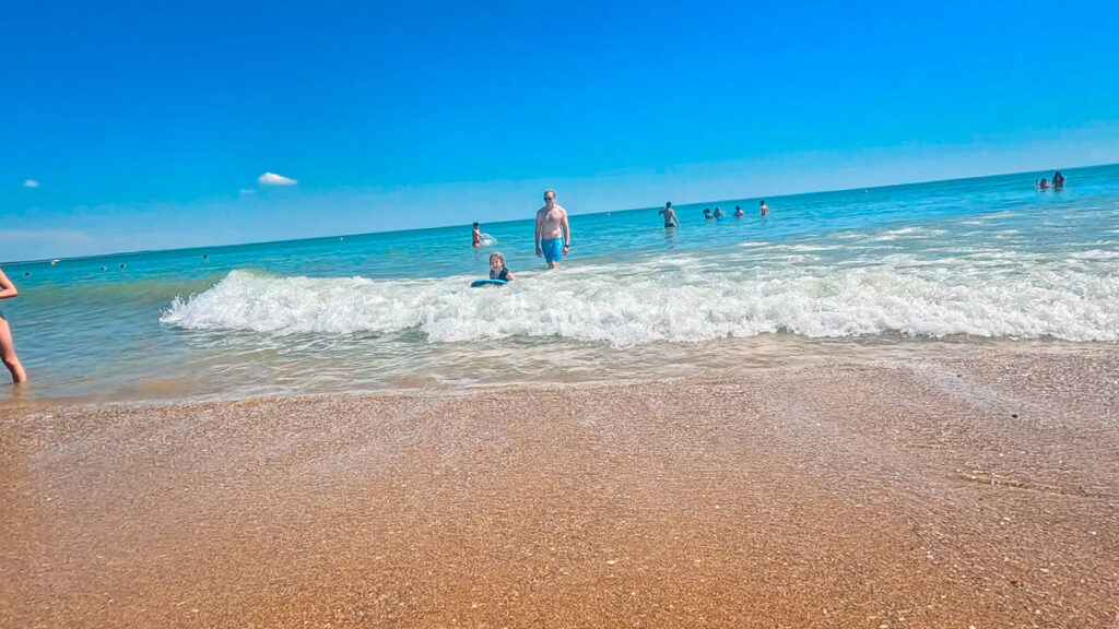 Sandy beach near Camping Bel La Tranche-sur-Mer