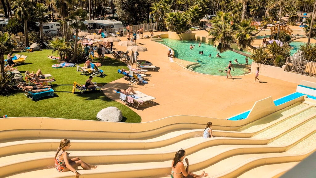 The racer waterslides at camping cote d'argent