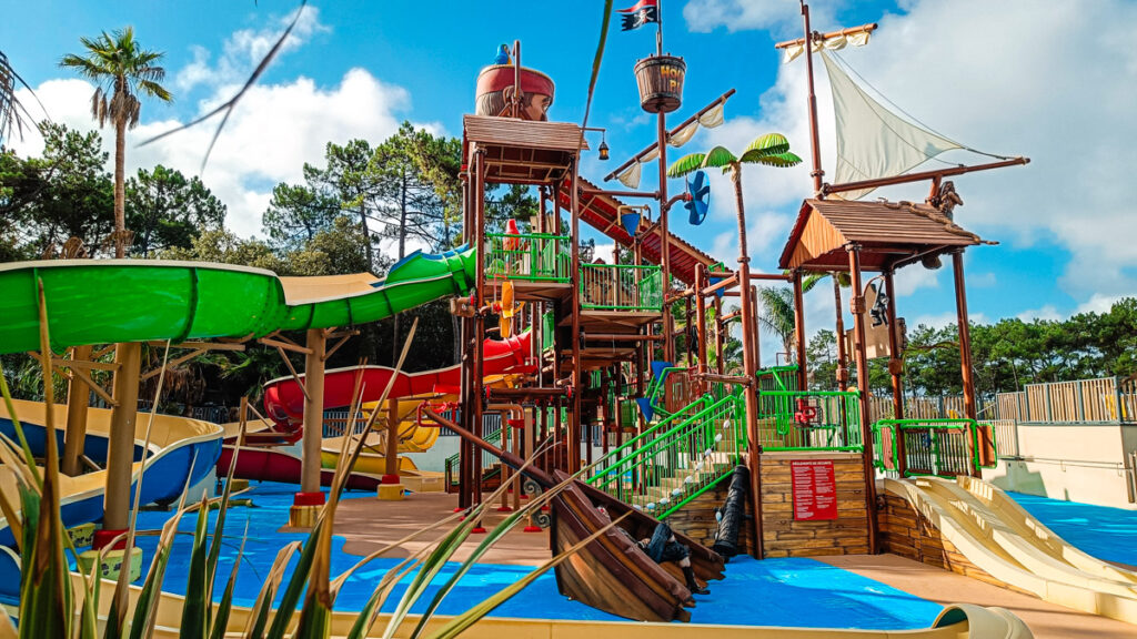 The pirate waterpark at camping cote d'argent