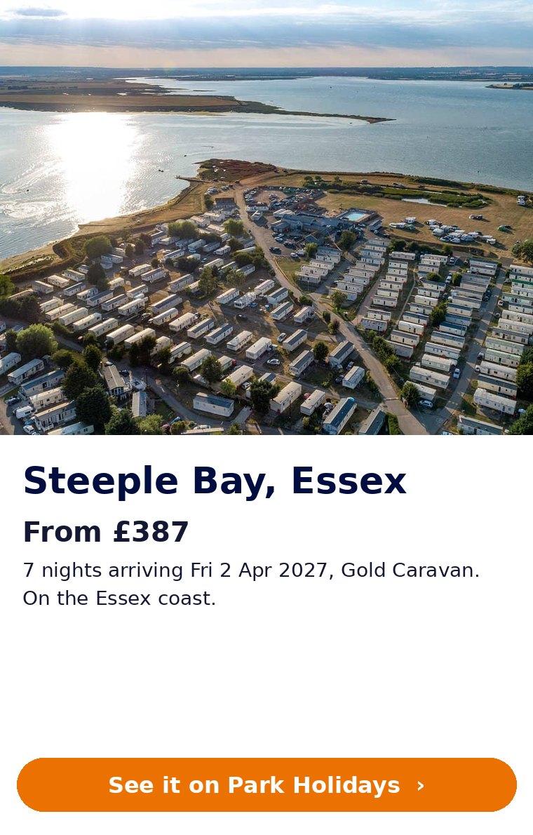 Park Holidays Steeple Bay in Essex