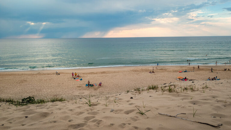 The beach near Côte d'Argent