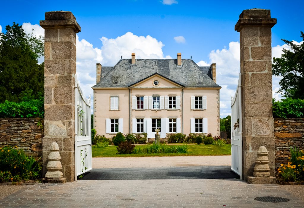 La garangeoire manor house on the campsite